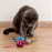 Котешка играчка Kerbl - Цветна текстилна мишка 6.5 см